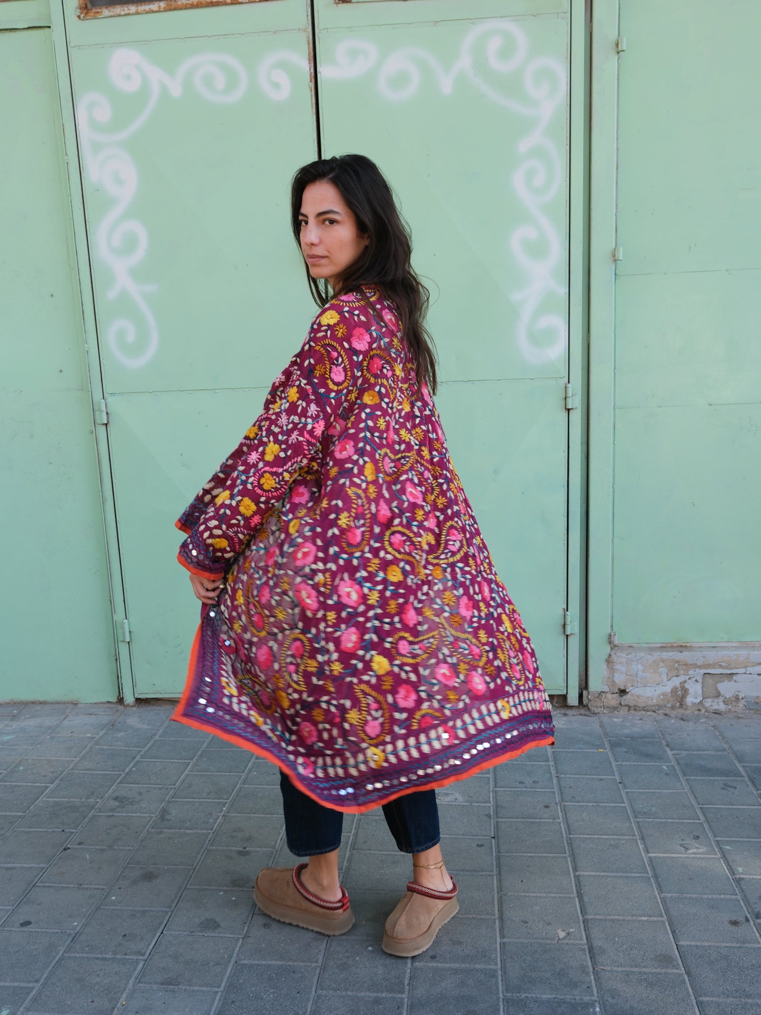 Phulkari Kimono