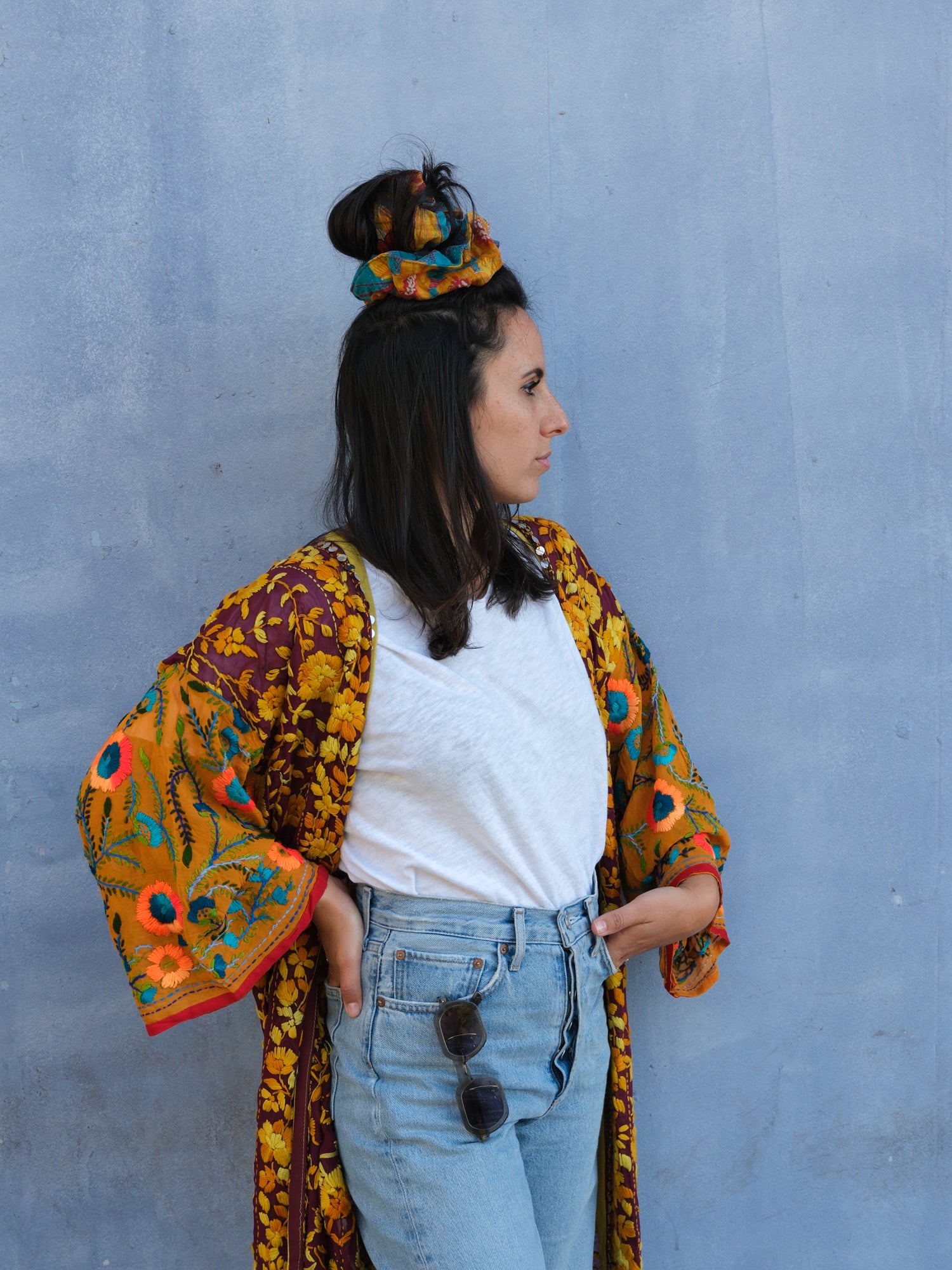 Phulkari Kimono