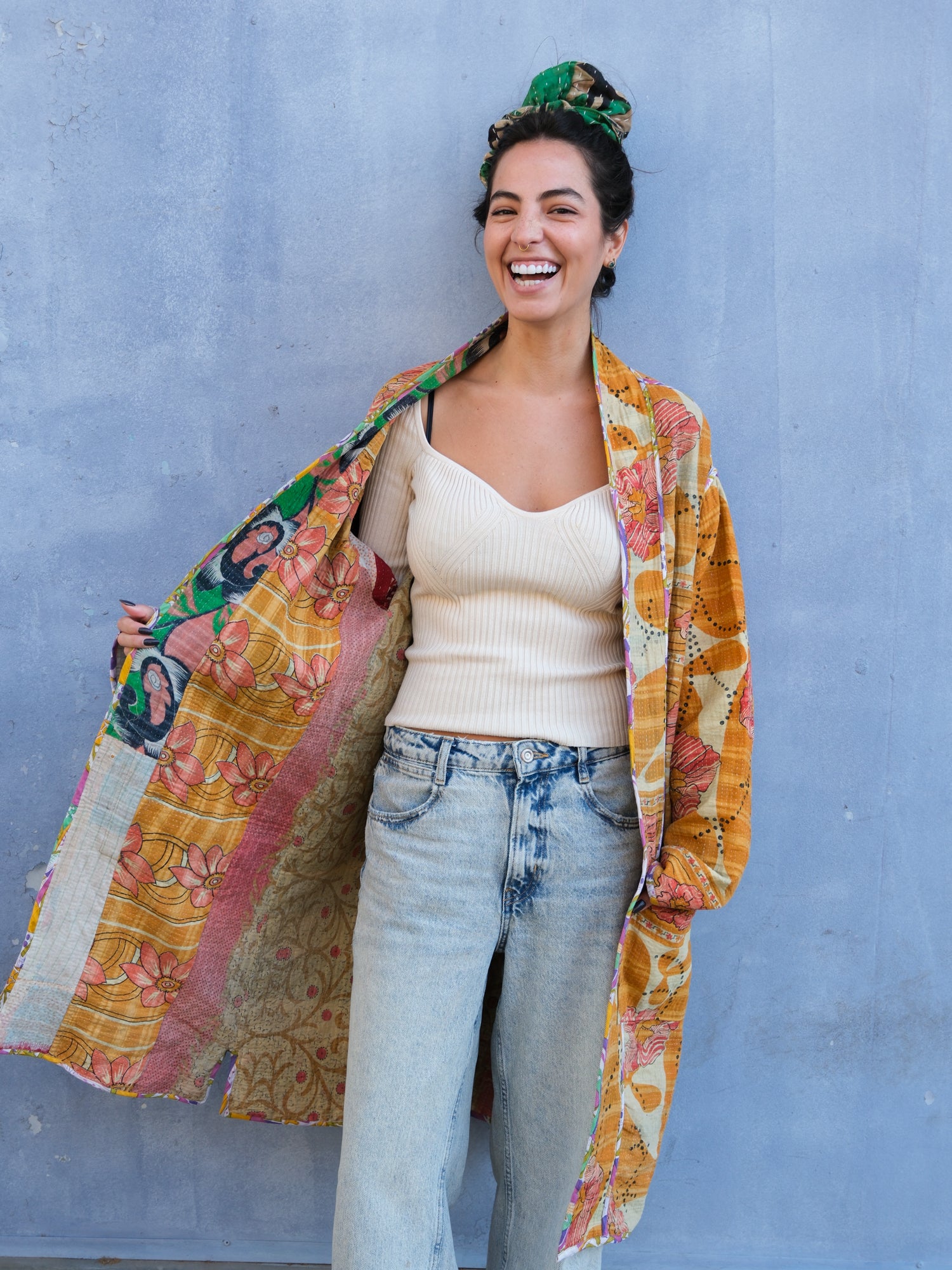 Long Kantha Jacket