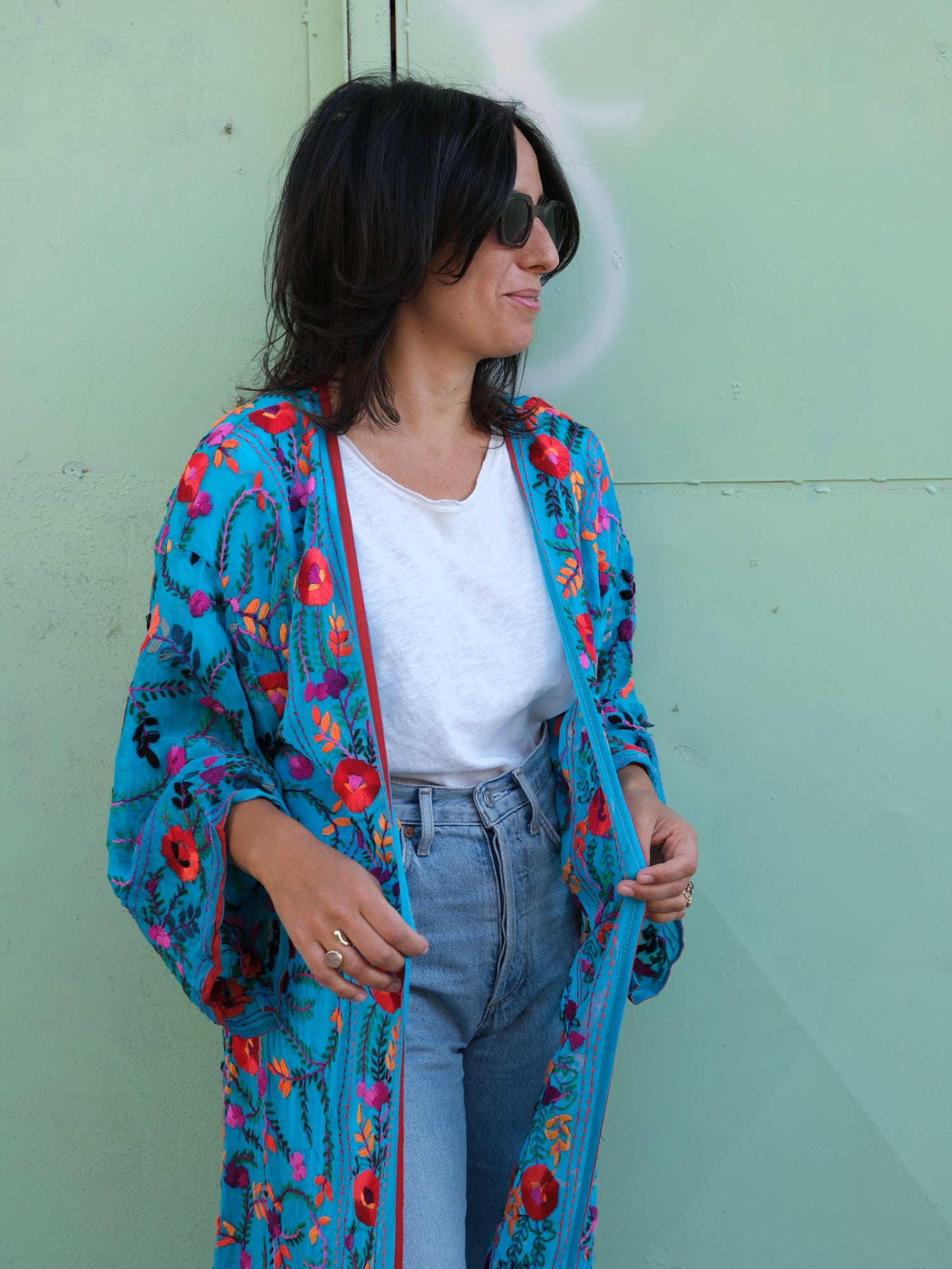 Phulkari Kimono