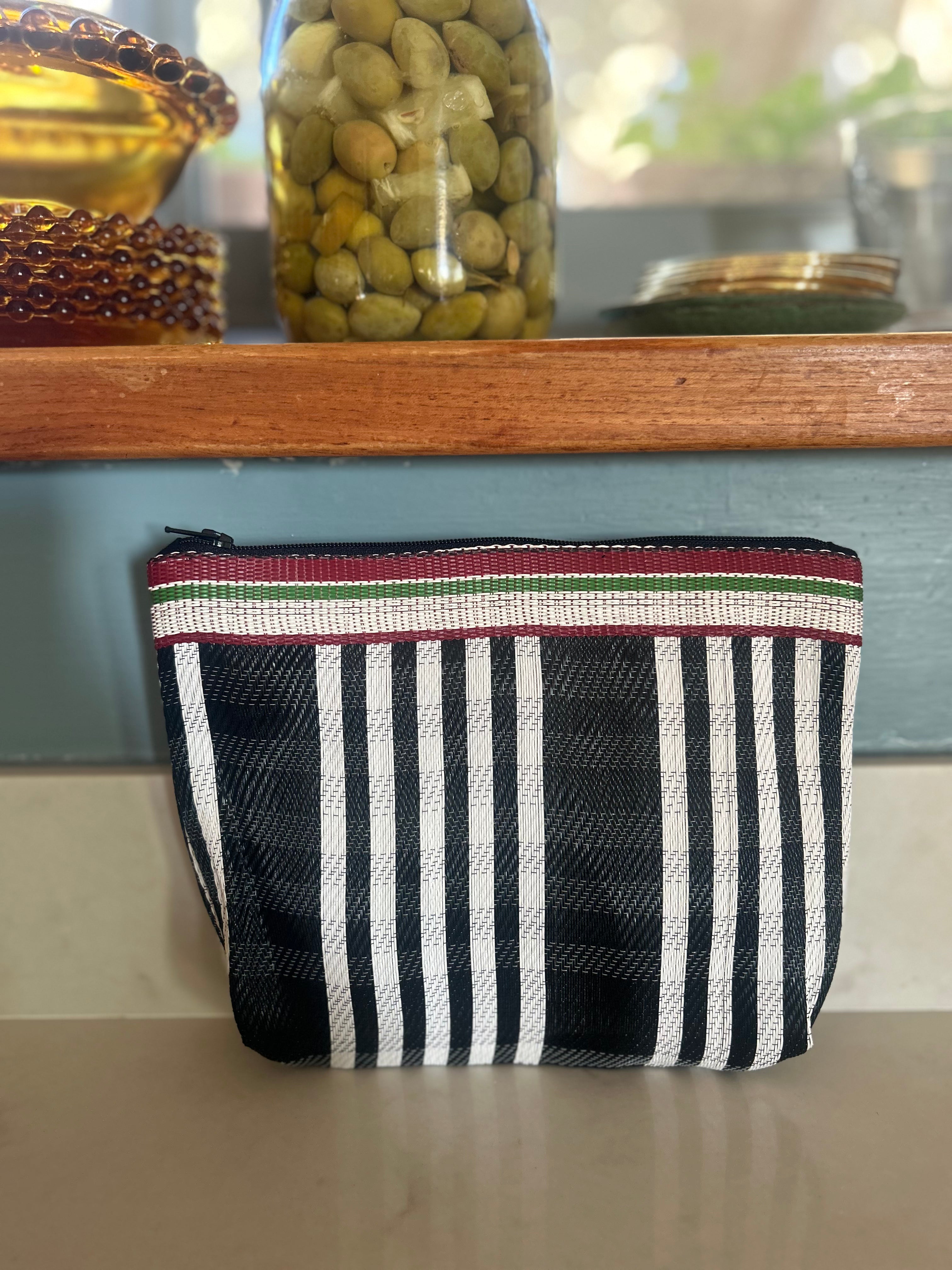 New Striped Pouch