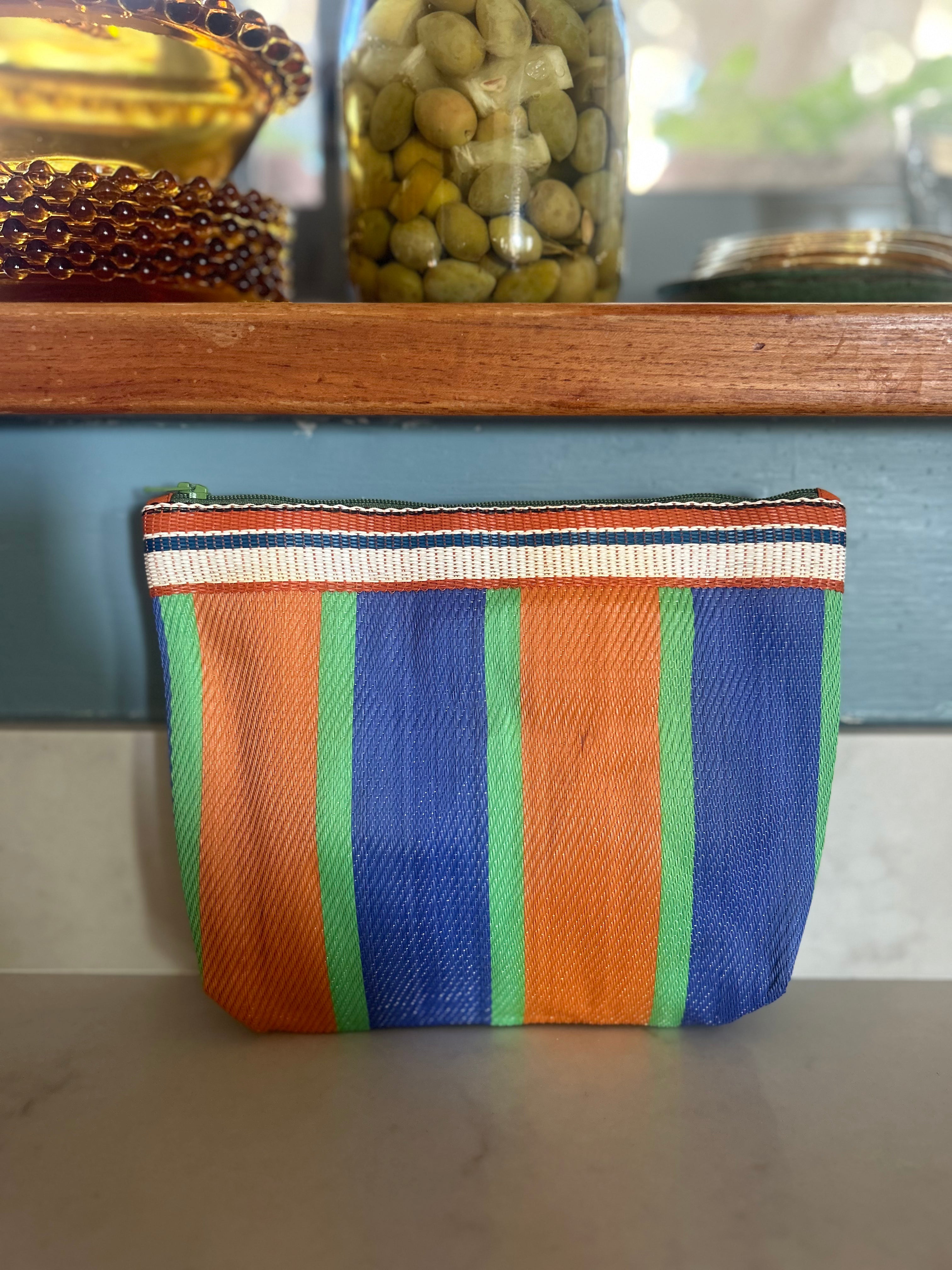 New Striped Pouch