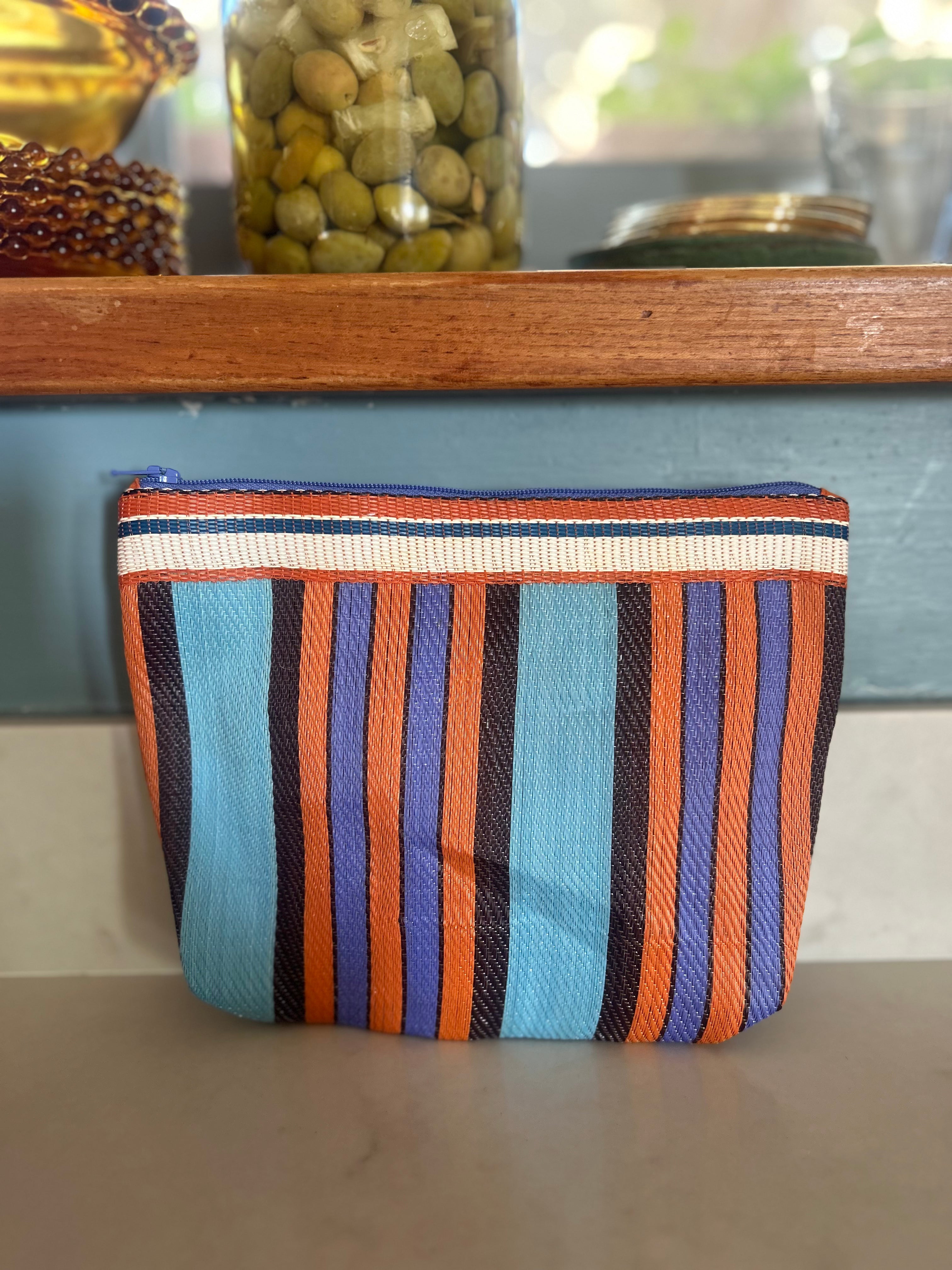 New Striped Pouch