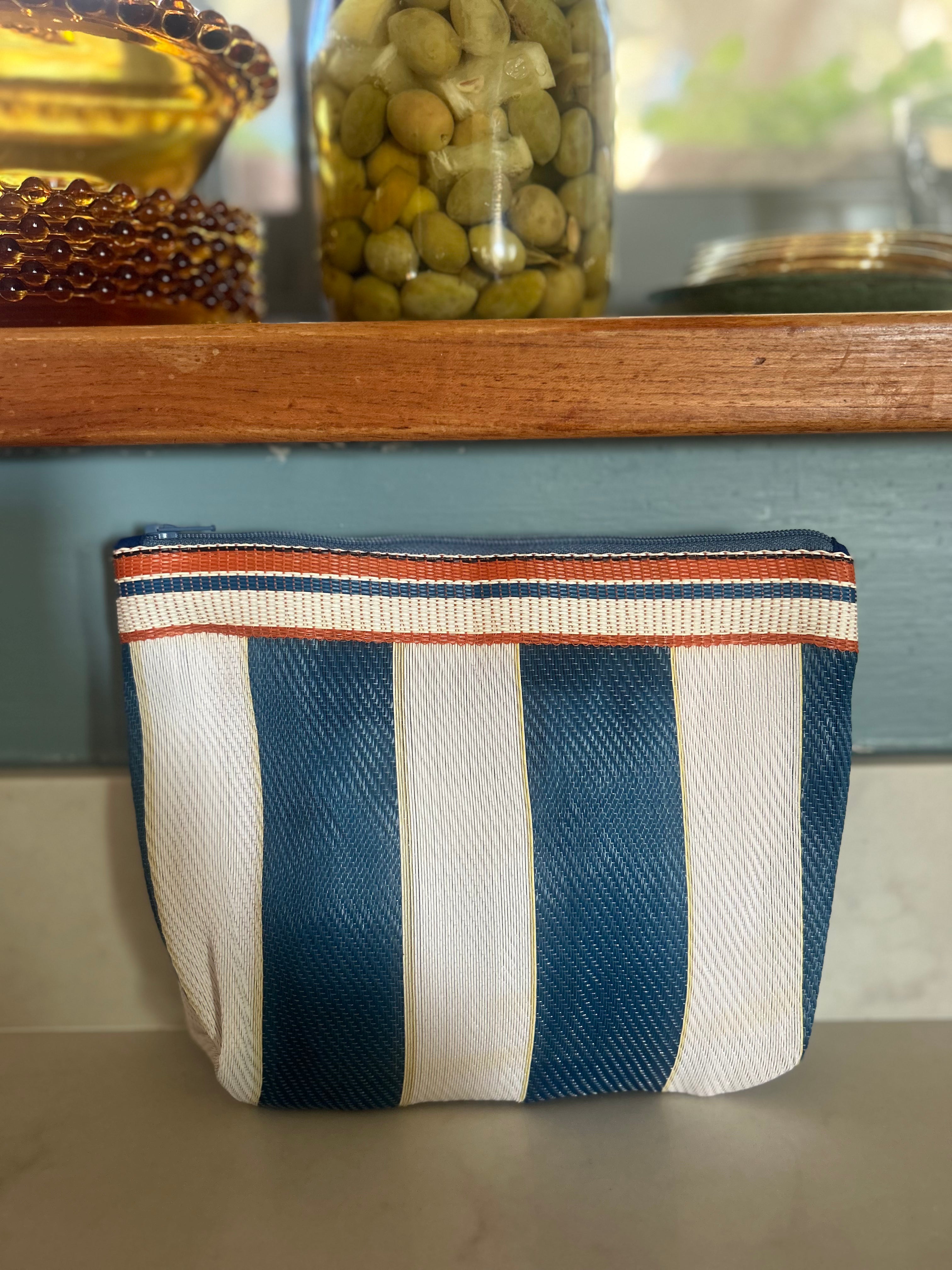 New Striped Pouch