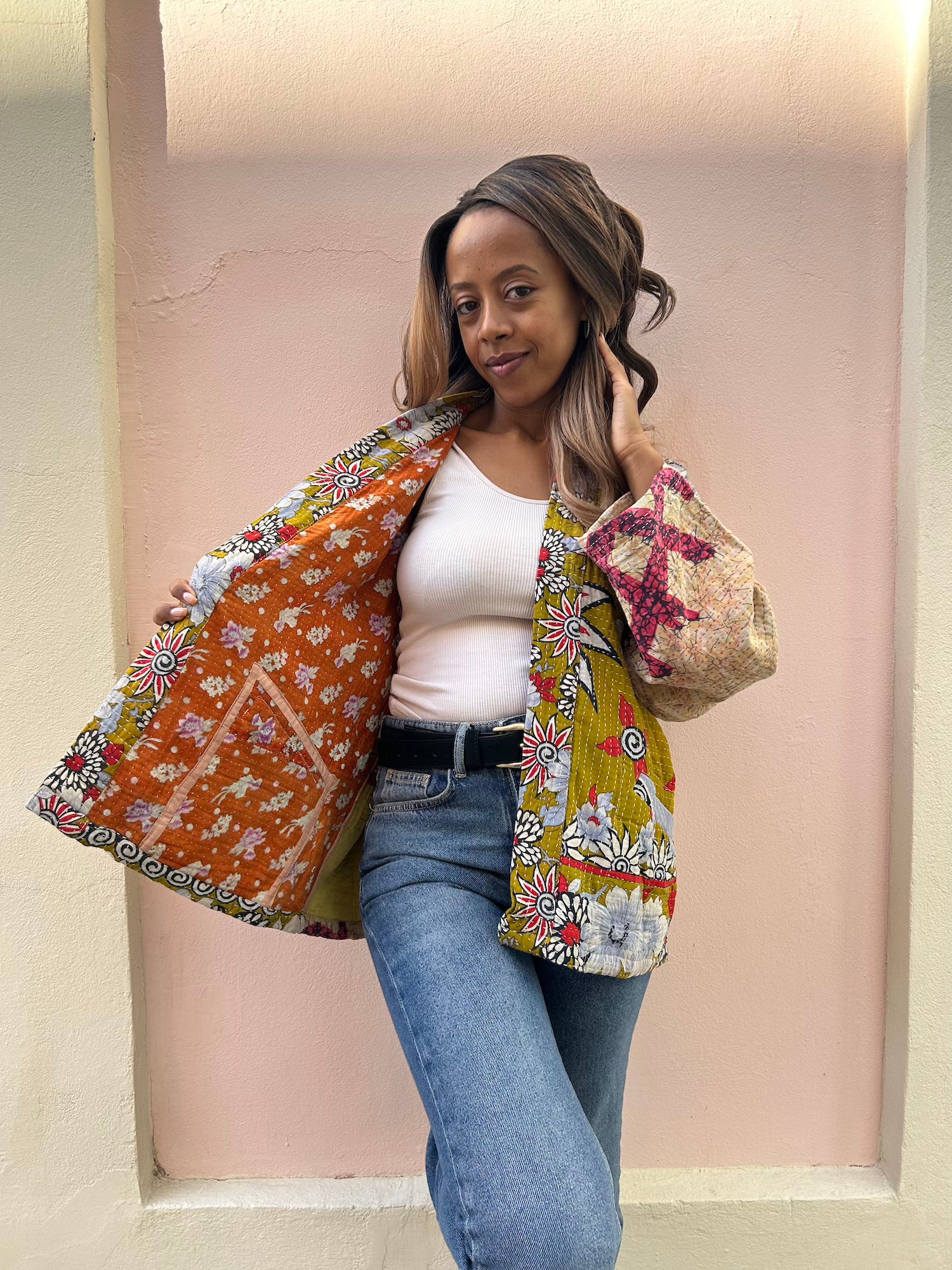 Short Kantha Jacket