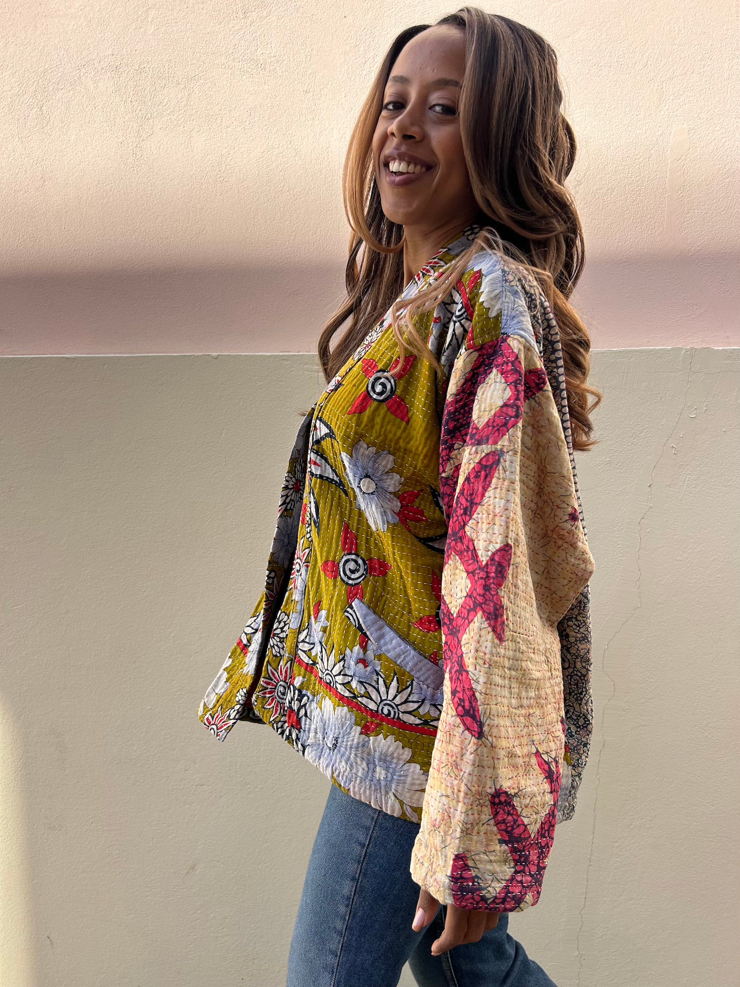 Short Kantha Jacket