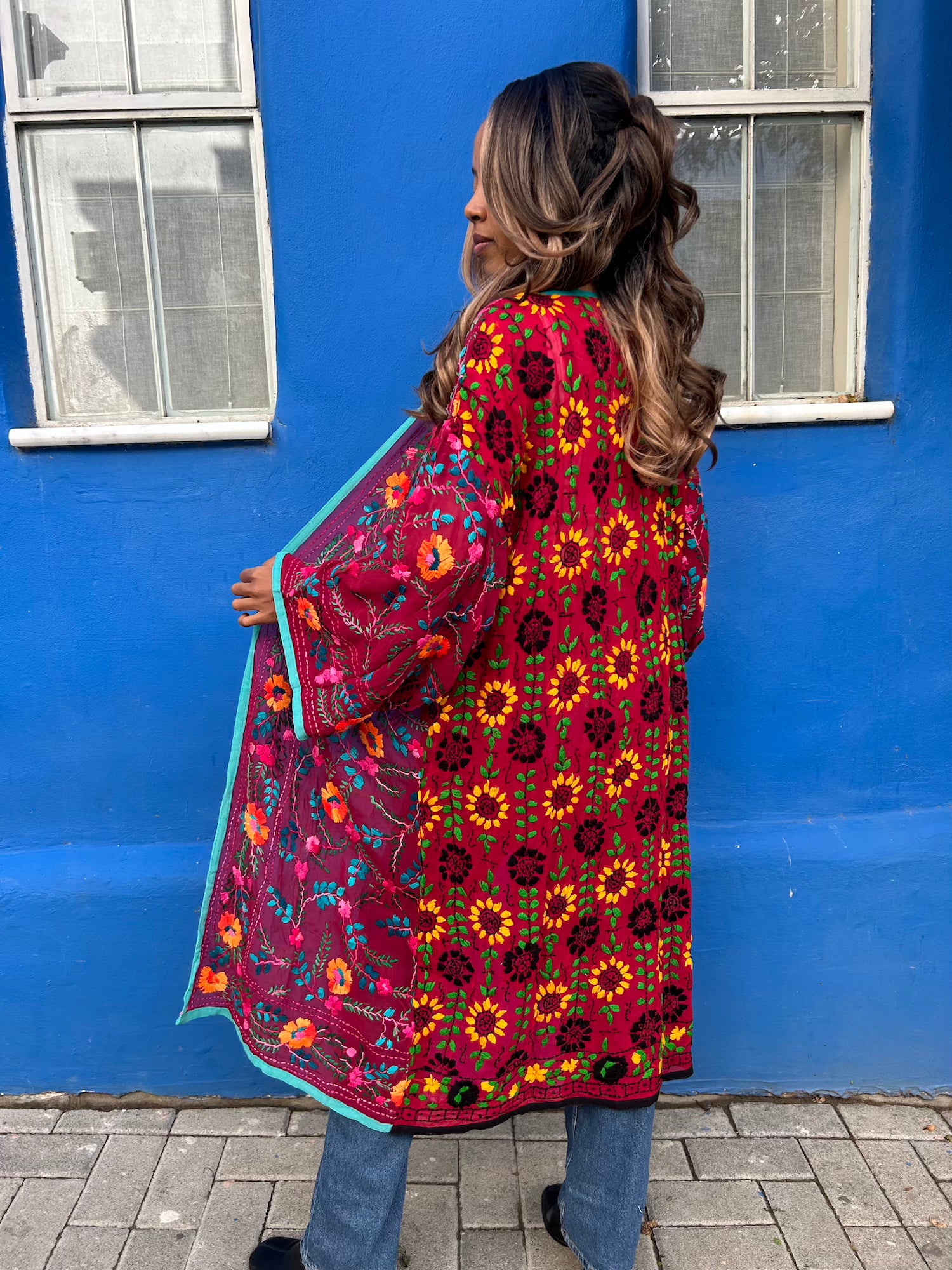 Phulkari Kimono