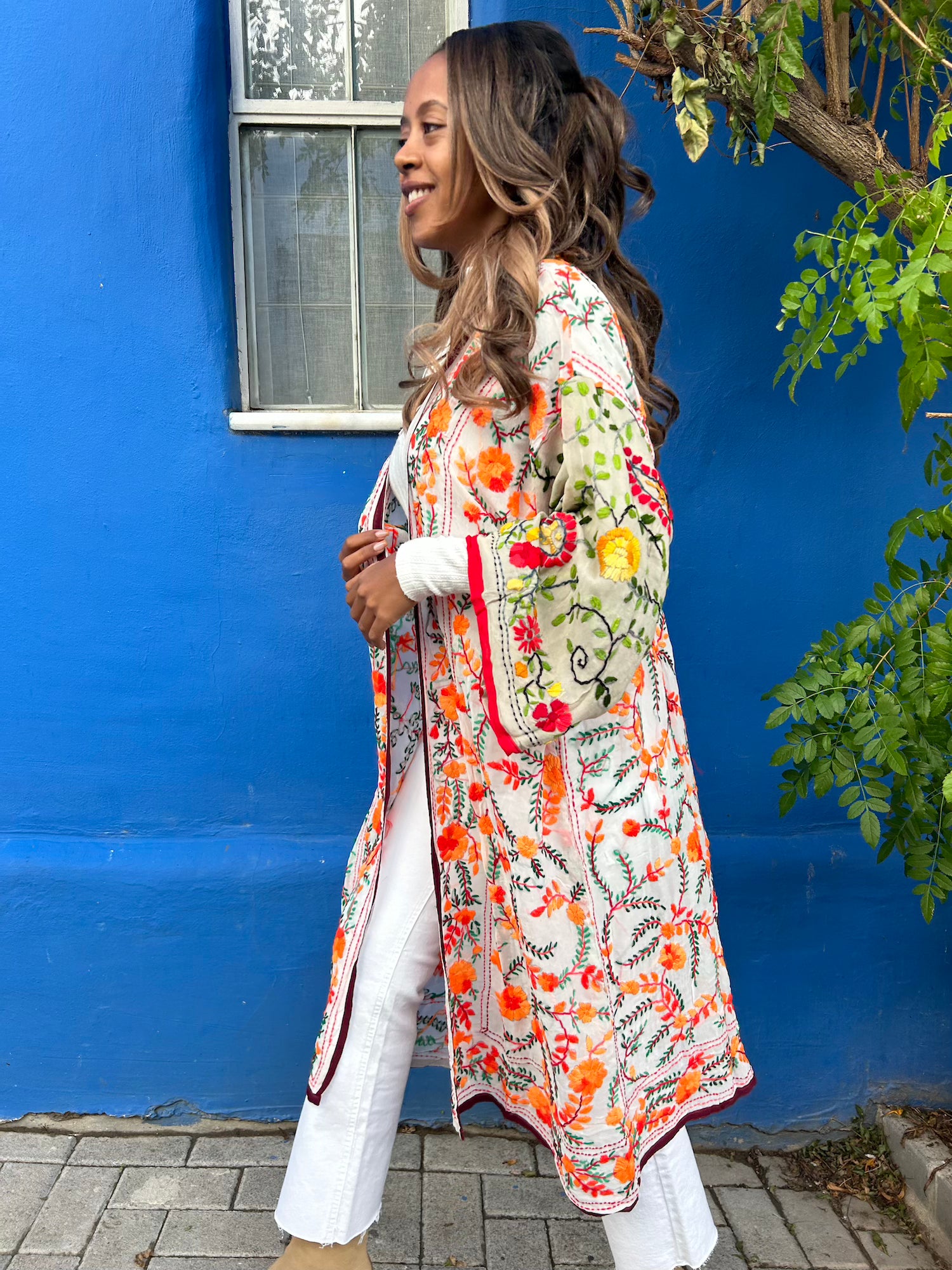 Phulkari Kimono