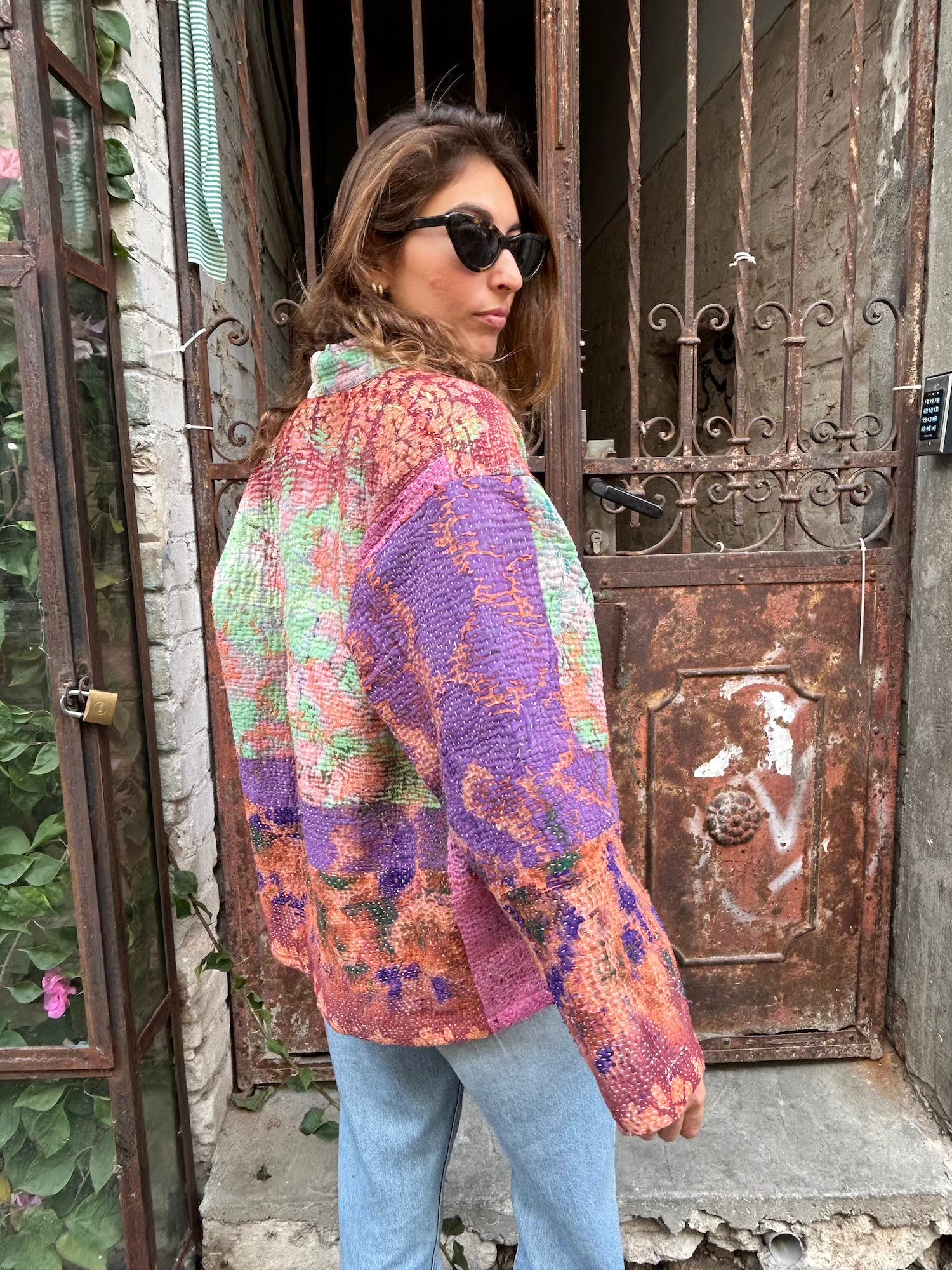 Short Kantha Jacket