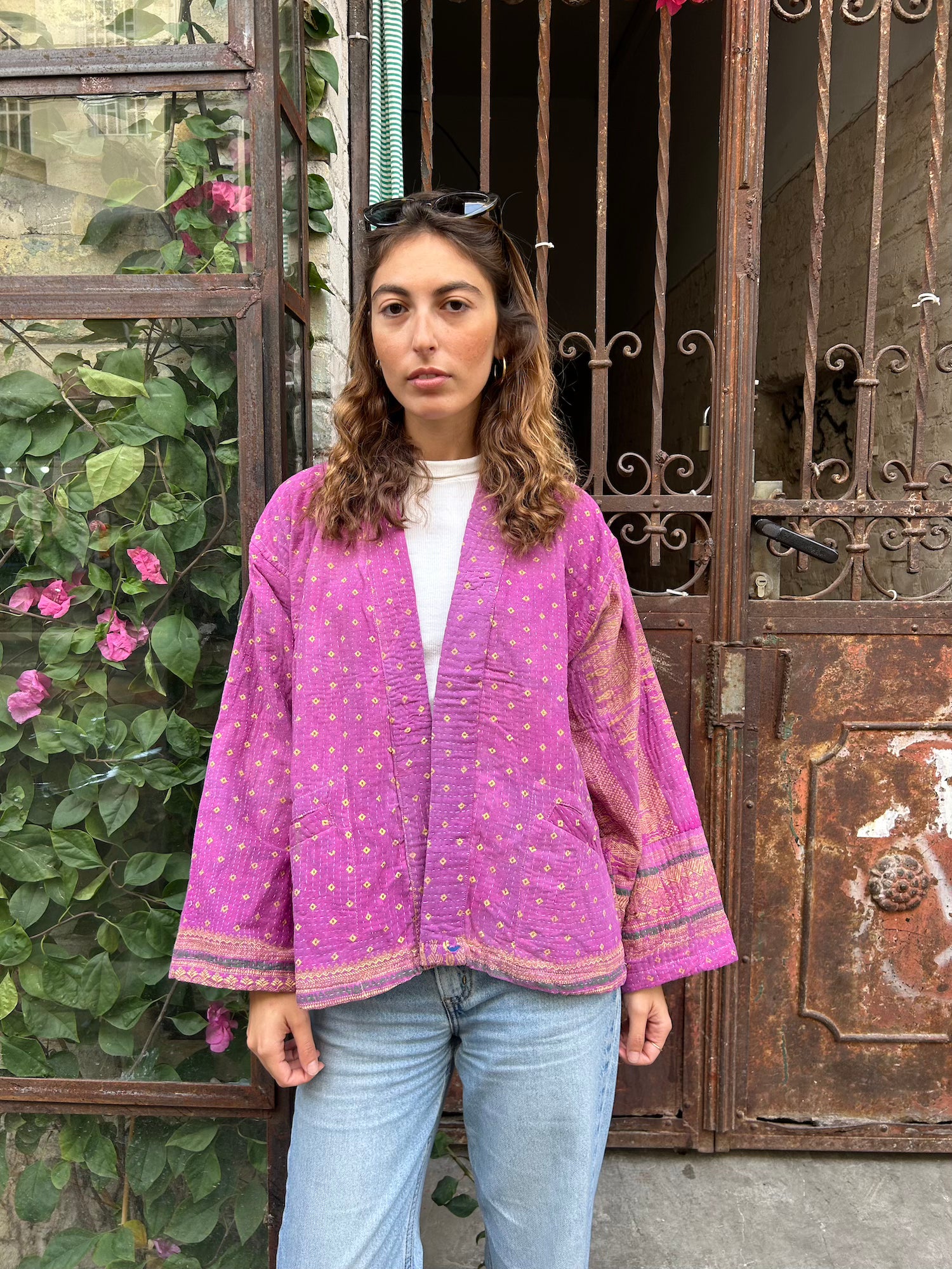 Short Kantha Jacket