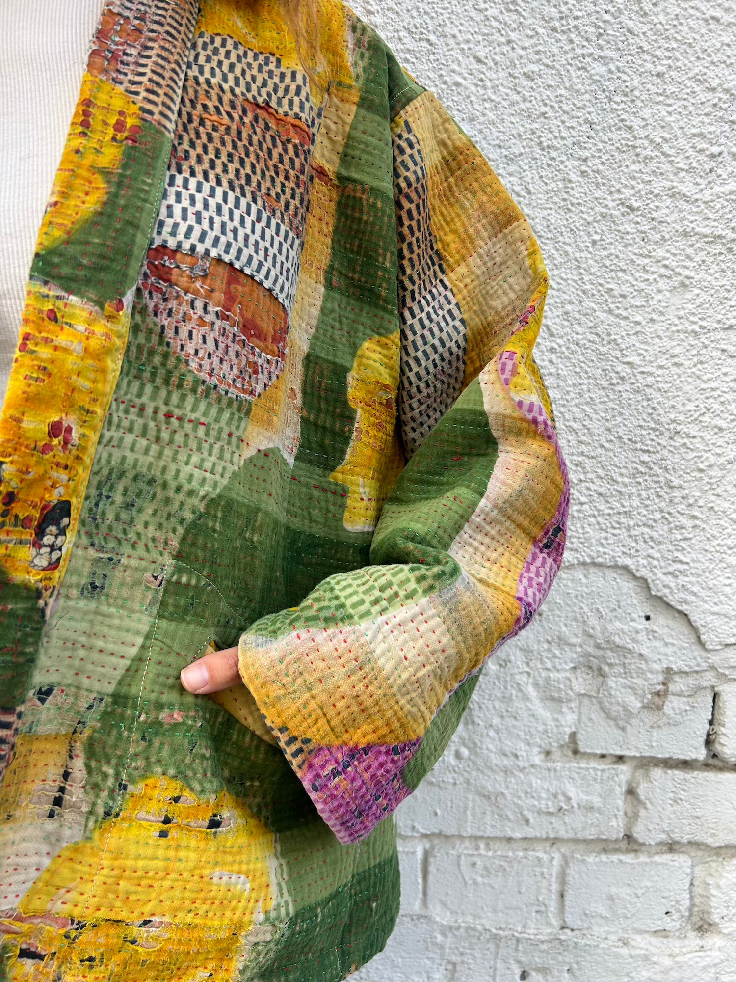 Short Kantha Jacket