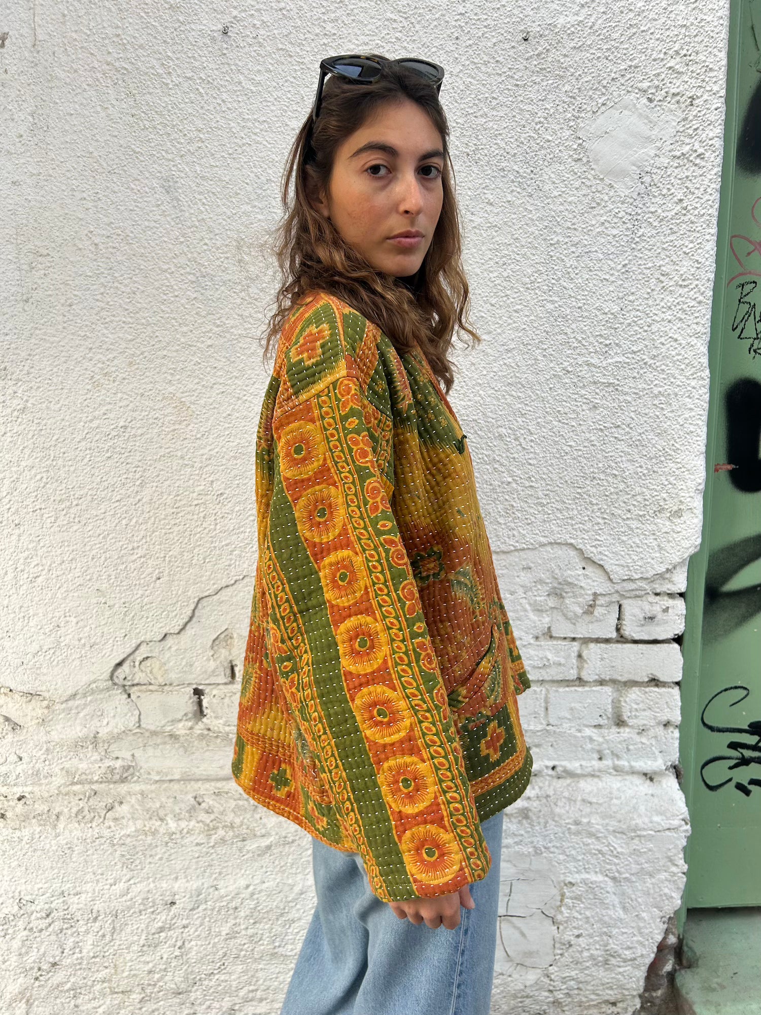 Short Kantha Jacket