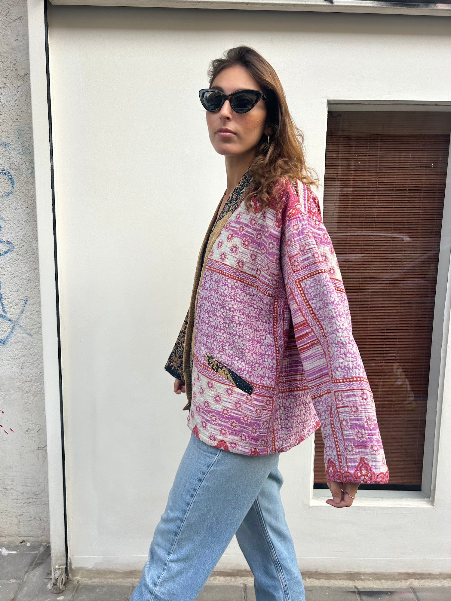 Short Kantha Jacket