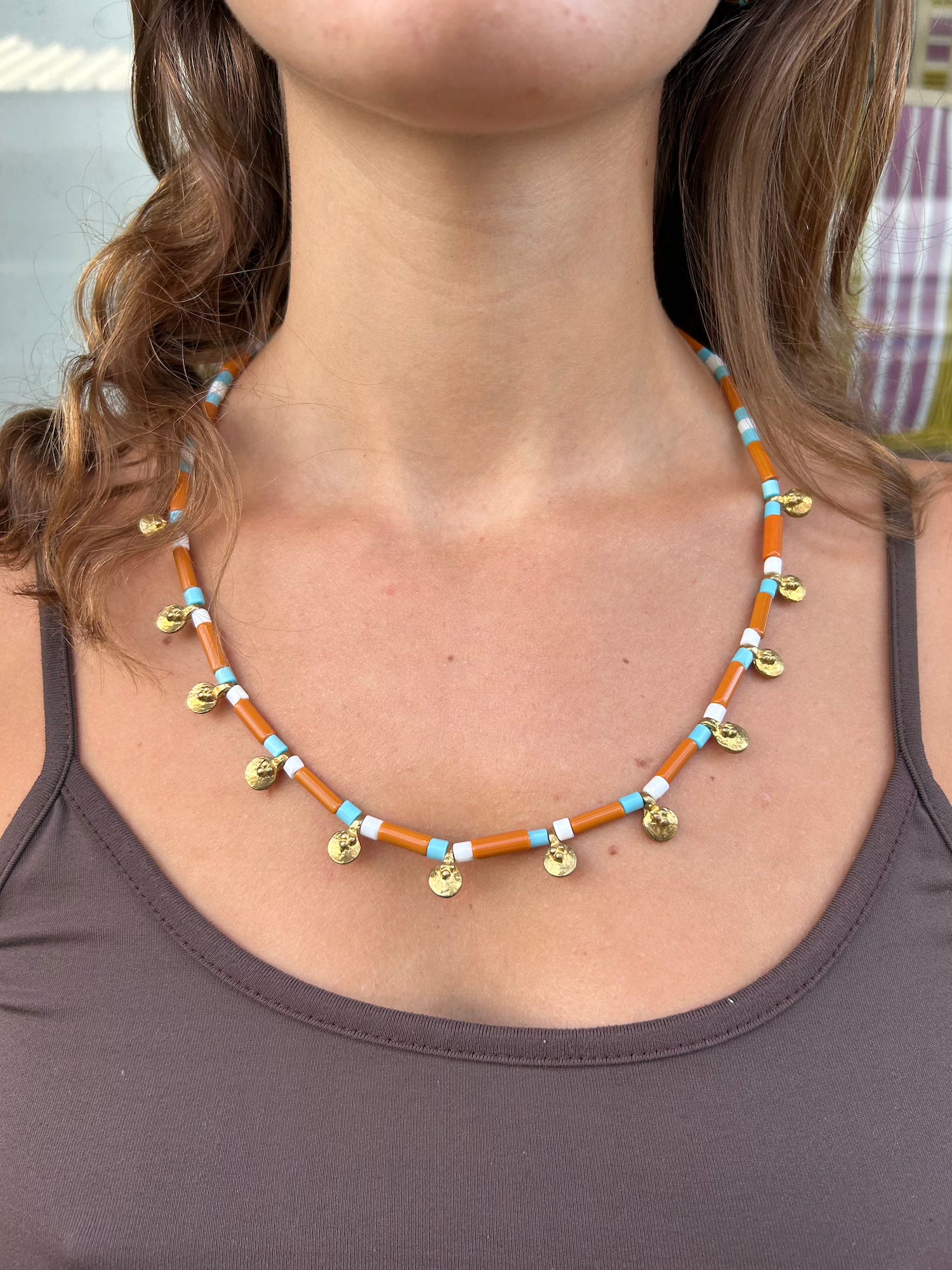 Blue Camel Tribal Necklace