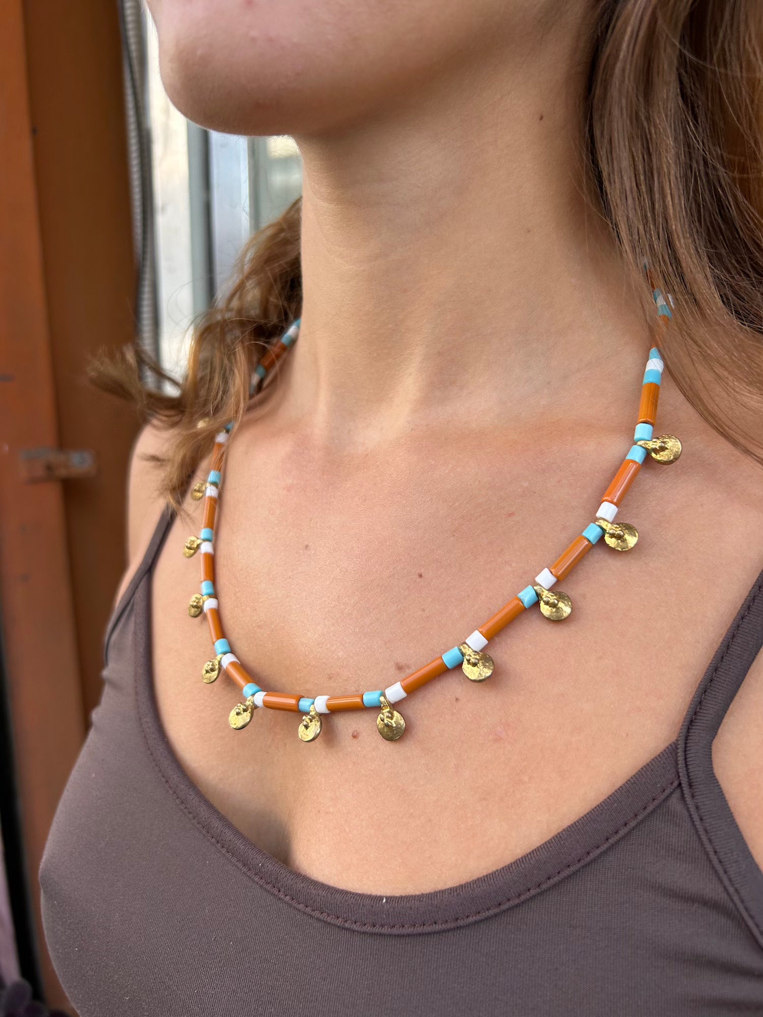 Blue Camel Tribal Necklace