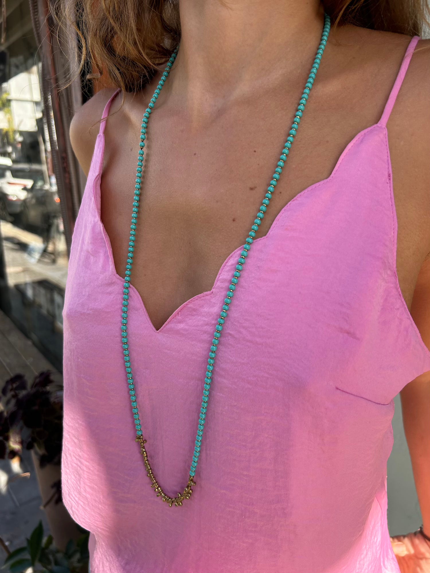 Natasha Boho Necklace - Turquoise