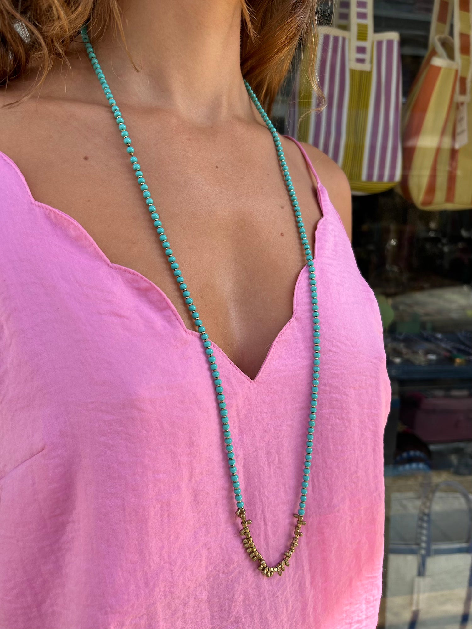 Natasha Boho Necklace - Turquoise