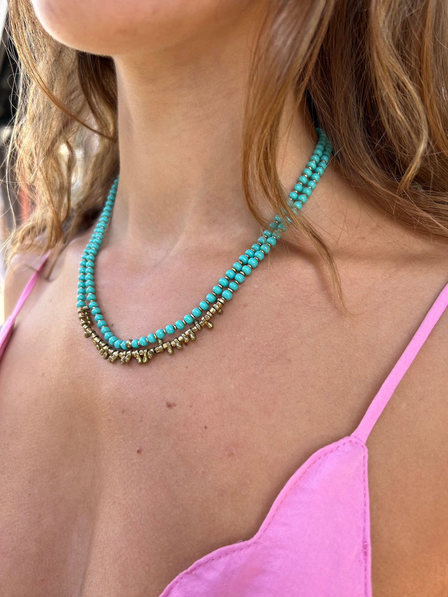 Natasha Boho Necklace - Turquoise