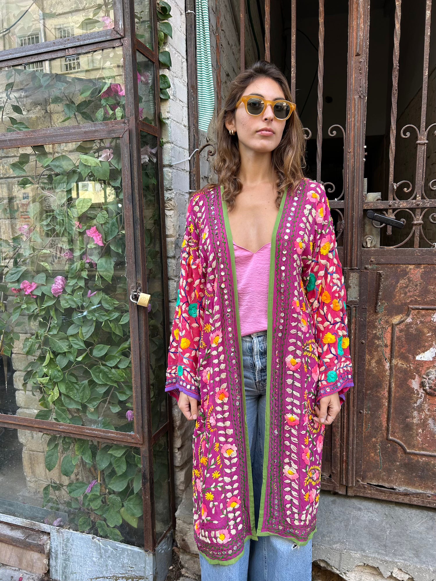 Phulkari Kimono