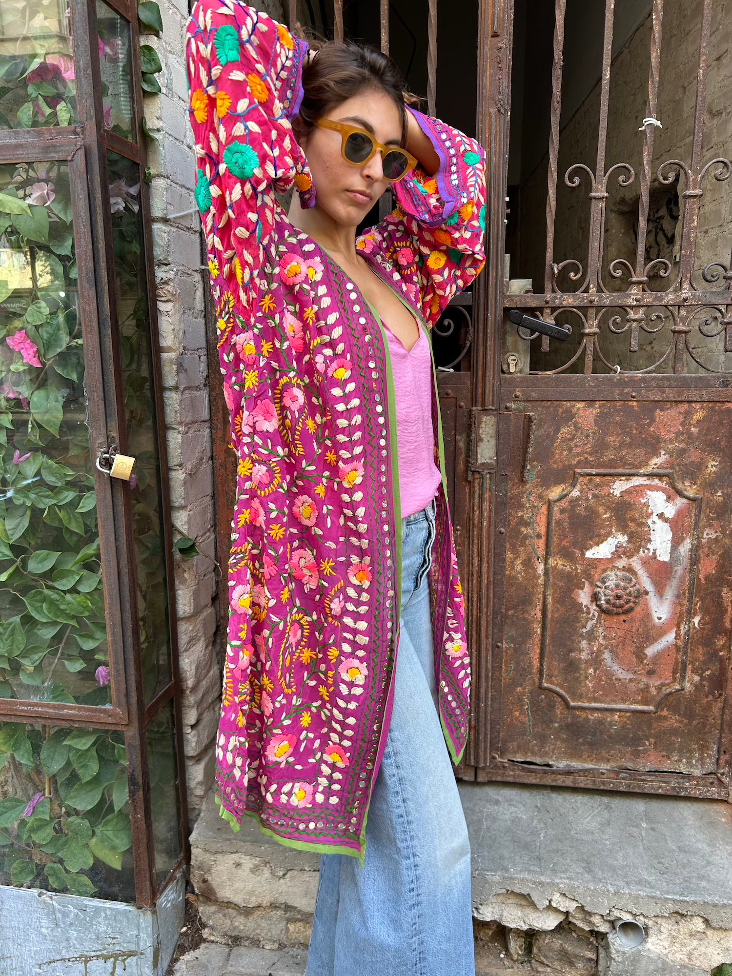 Phulkari Kimono