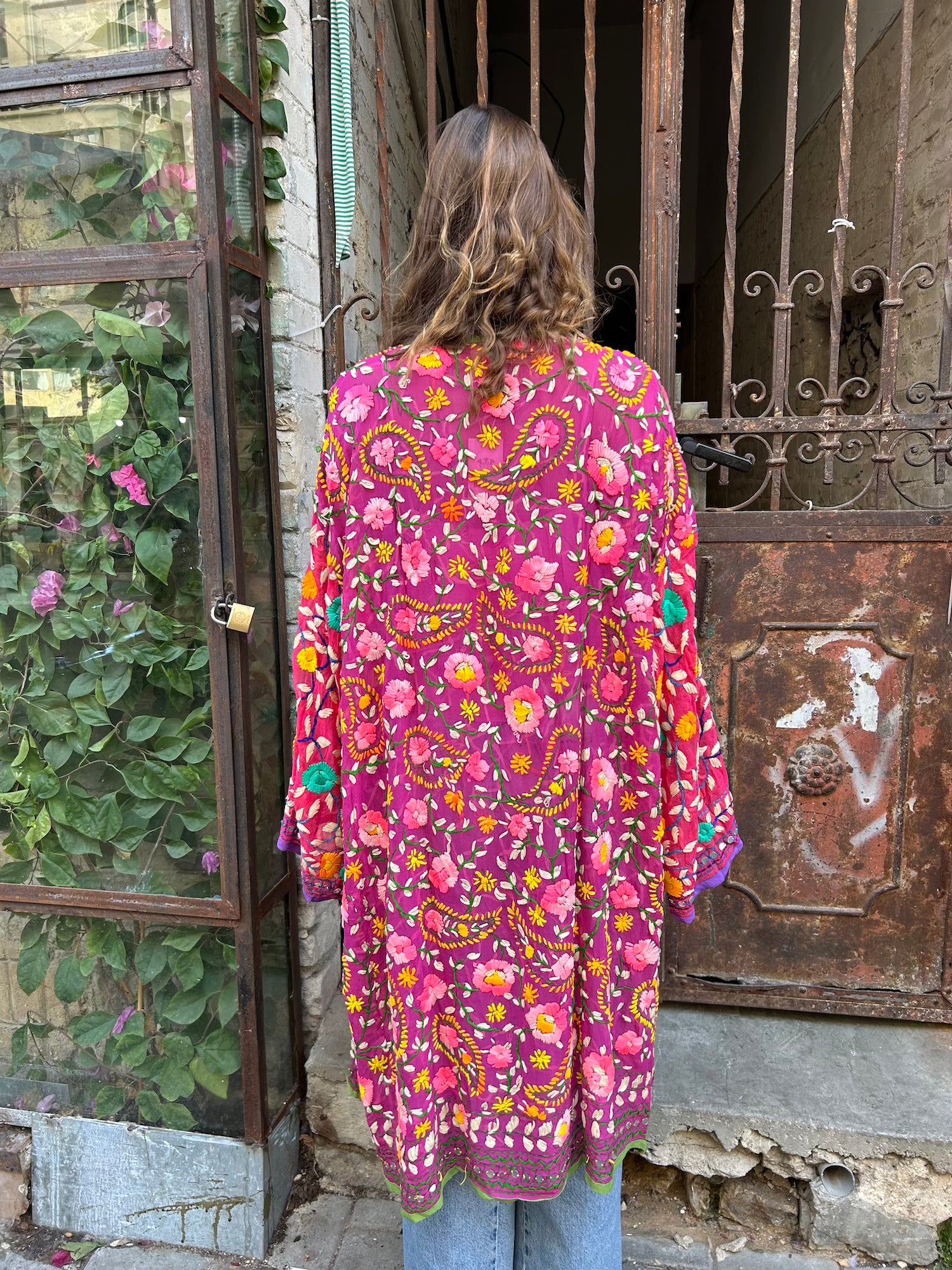 Phulkari Kimono