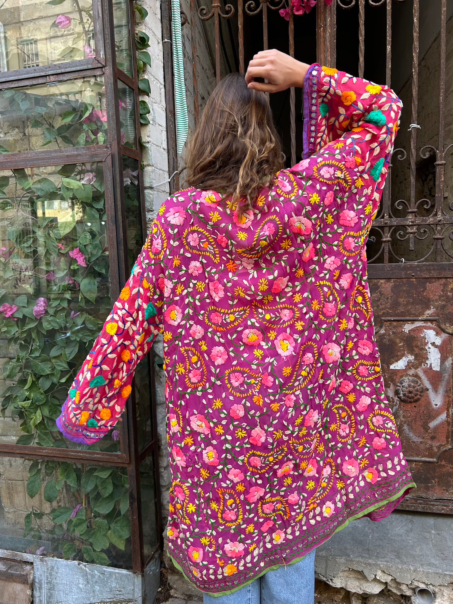 Phulkari Kimono