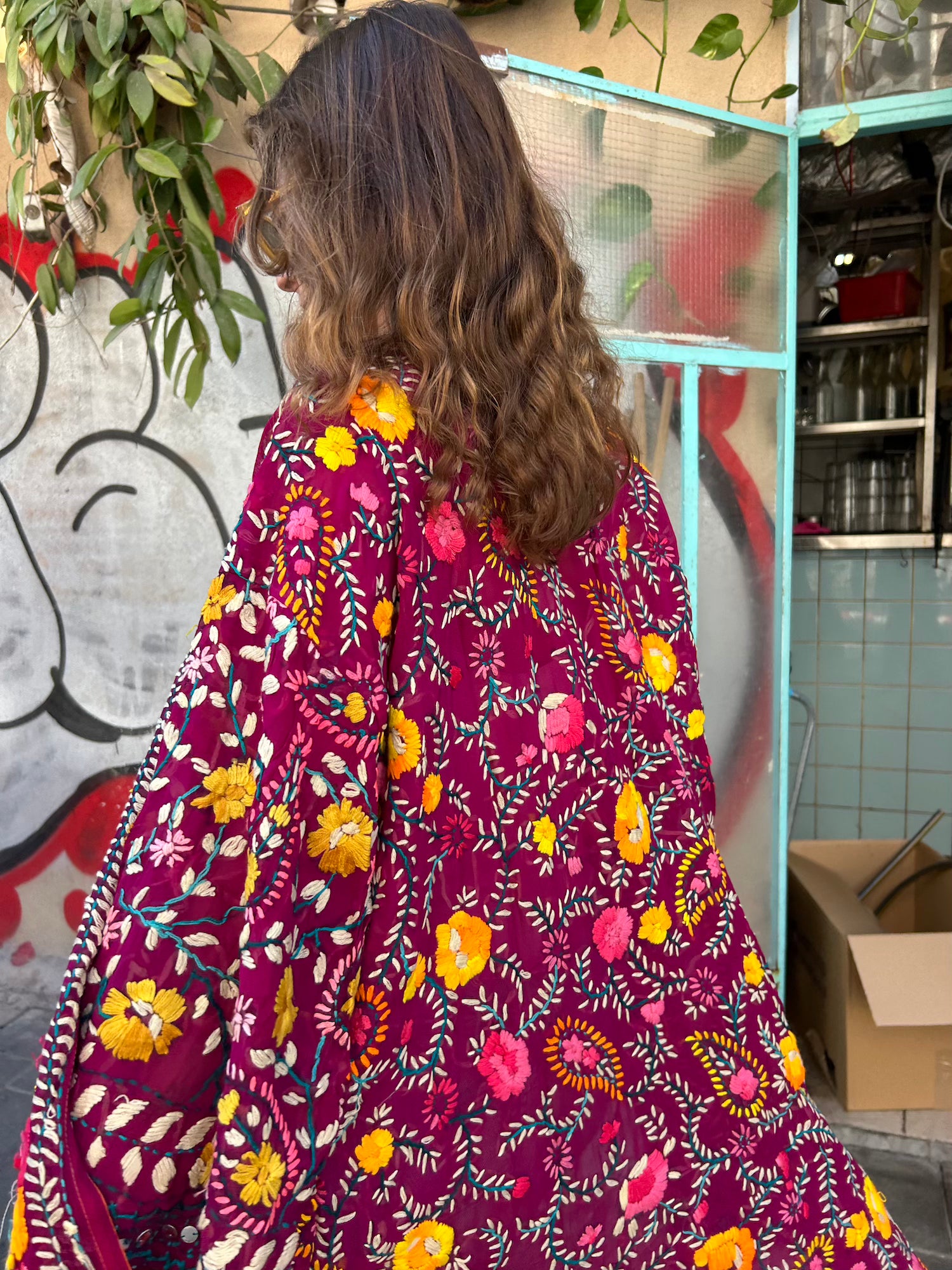 Phulkari Kimono