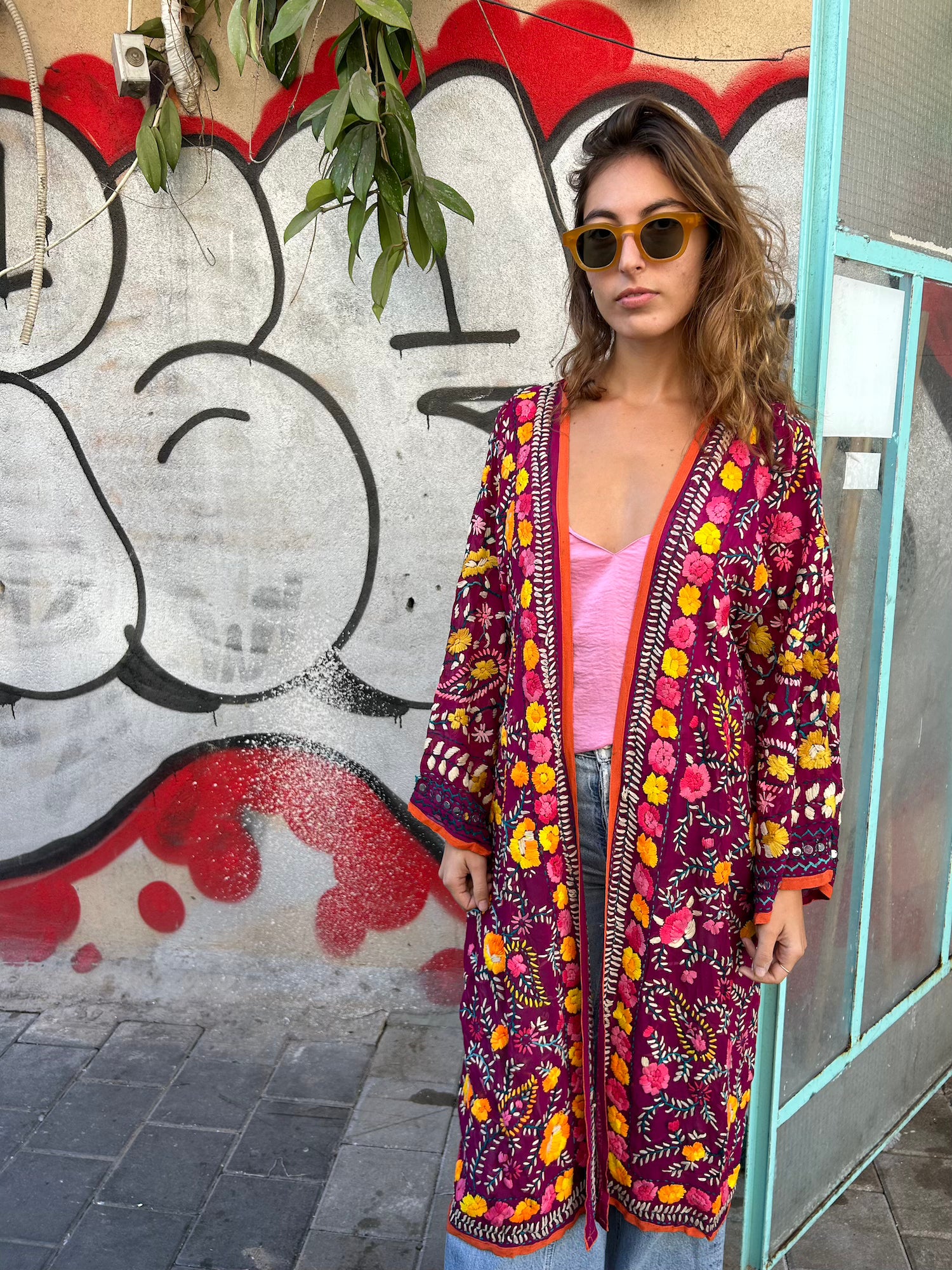 Phulkari Kimono