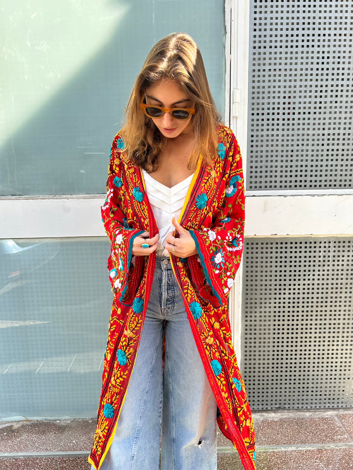 Phulkari Kimono