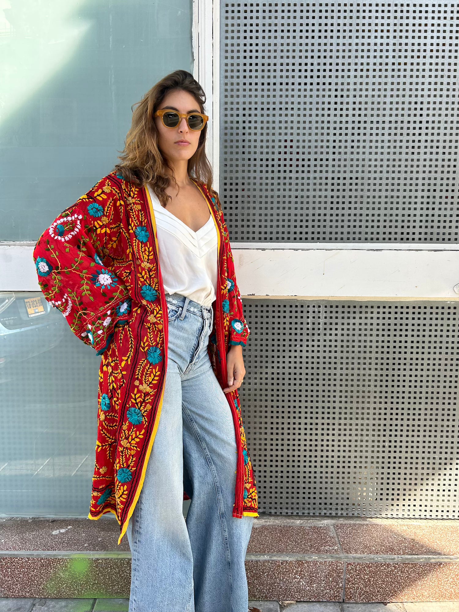 Phulkari Kimono