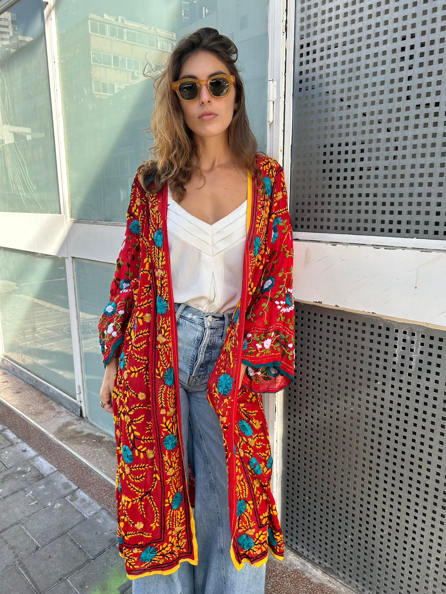 Phulkari Kimono