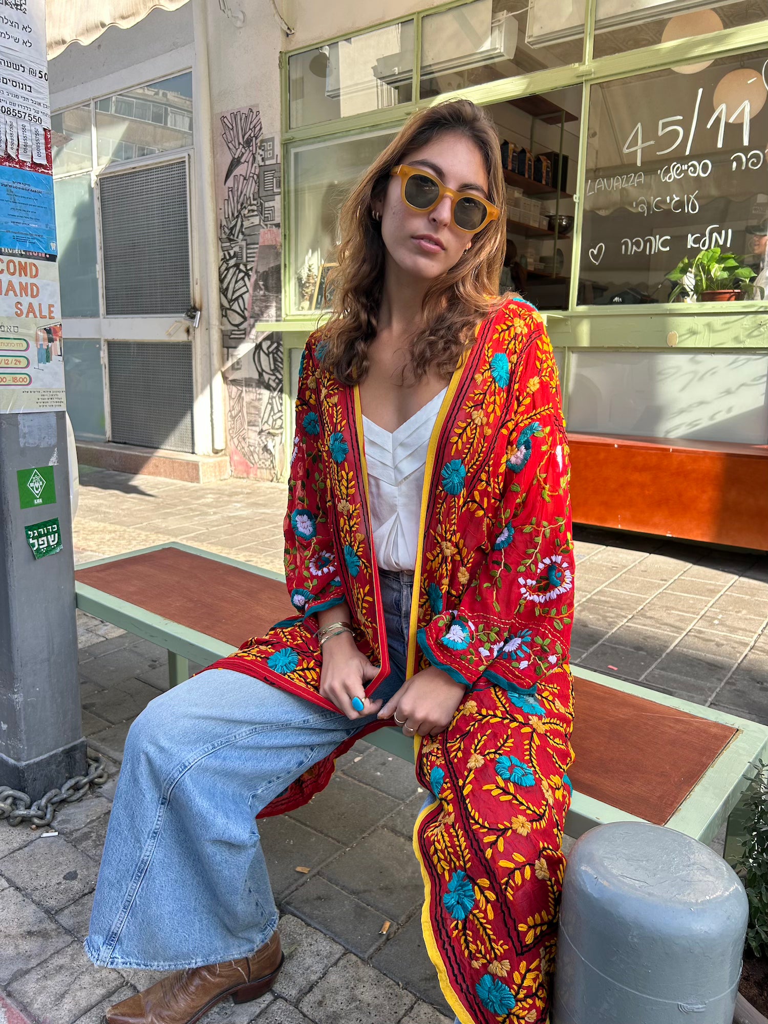 Phulkari Kimono