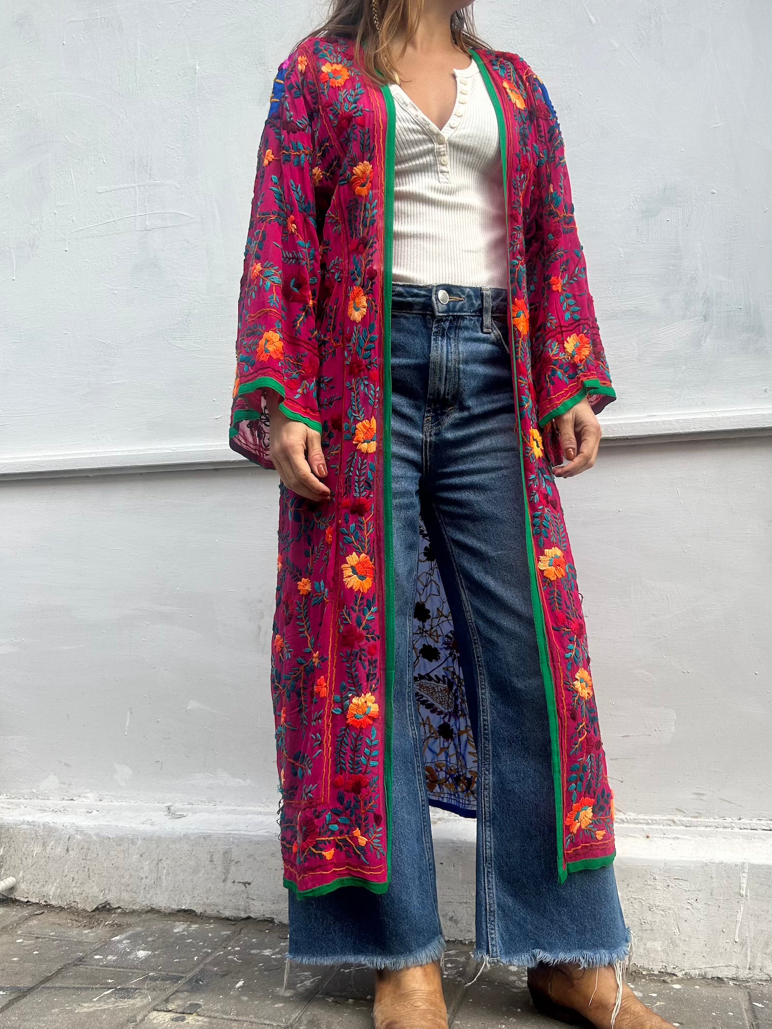 Phulkari Kimono