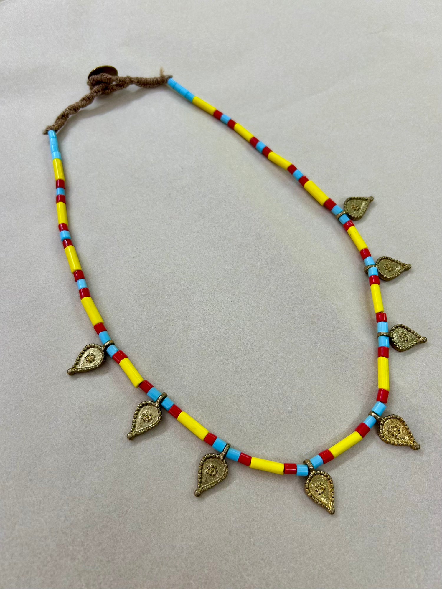 Yellow Tribal Necklace