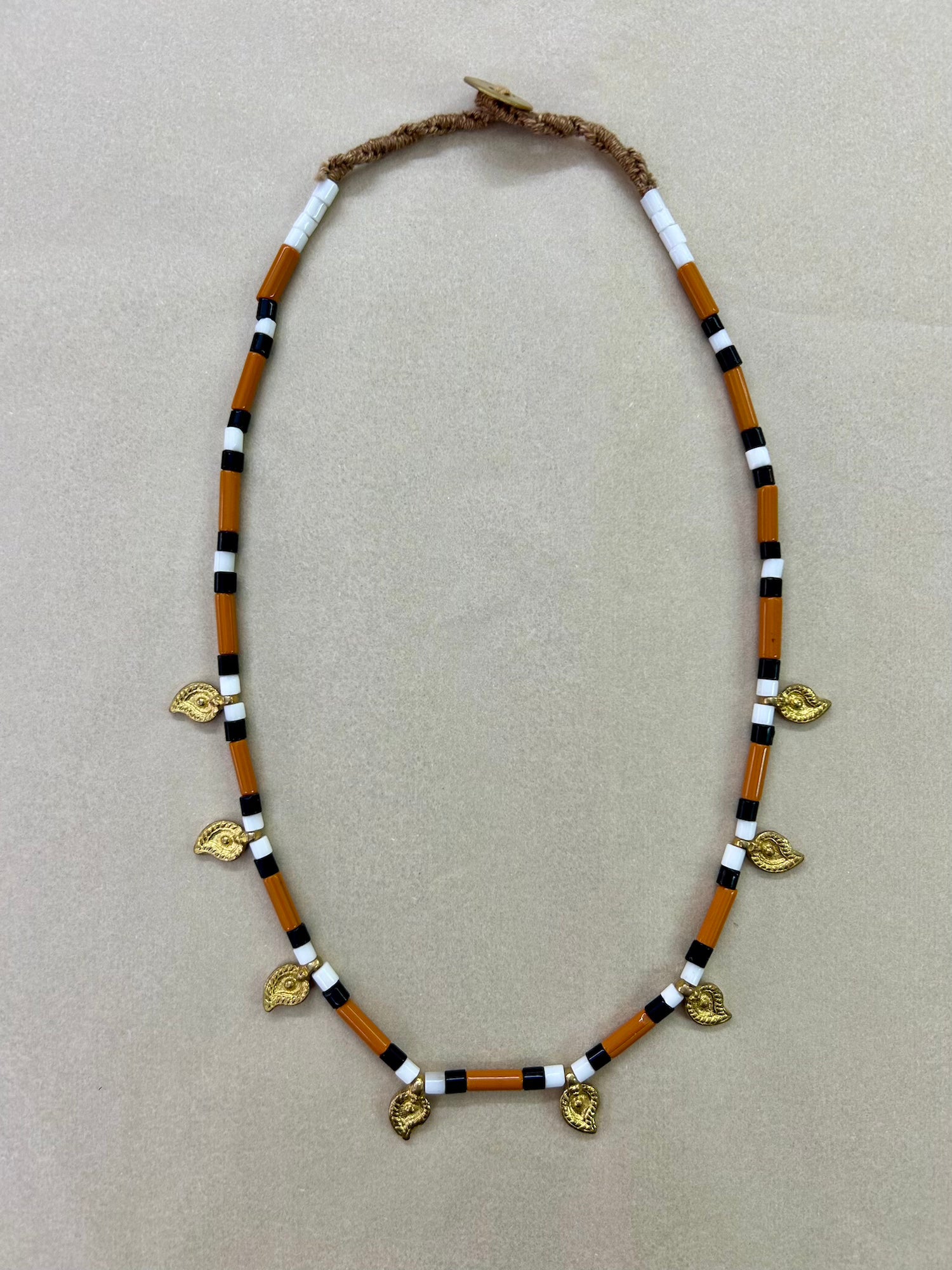 Camel Black Tribal Necklace