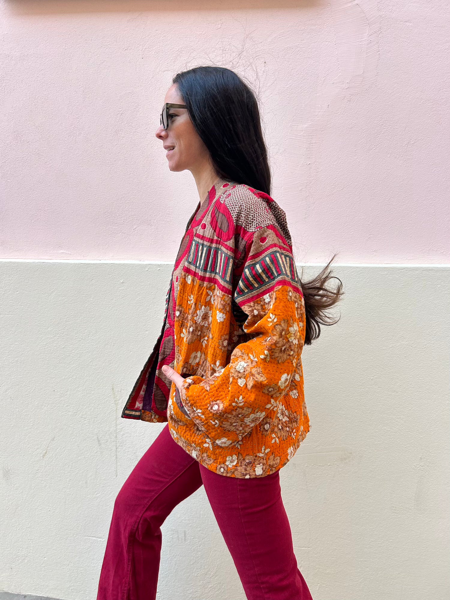 Short Kantha Jacket