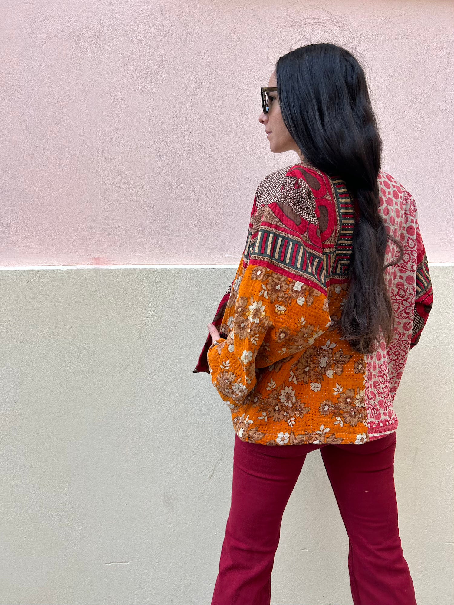 Short Kantha Jacket