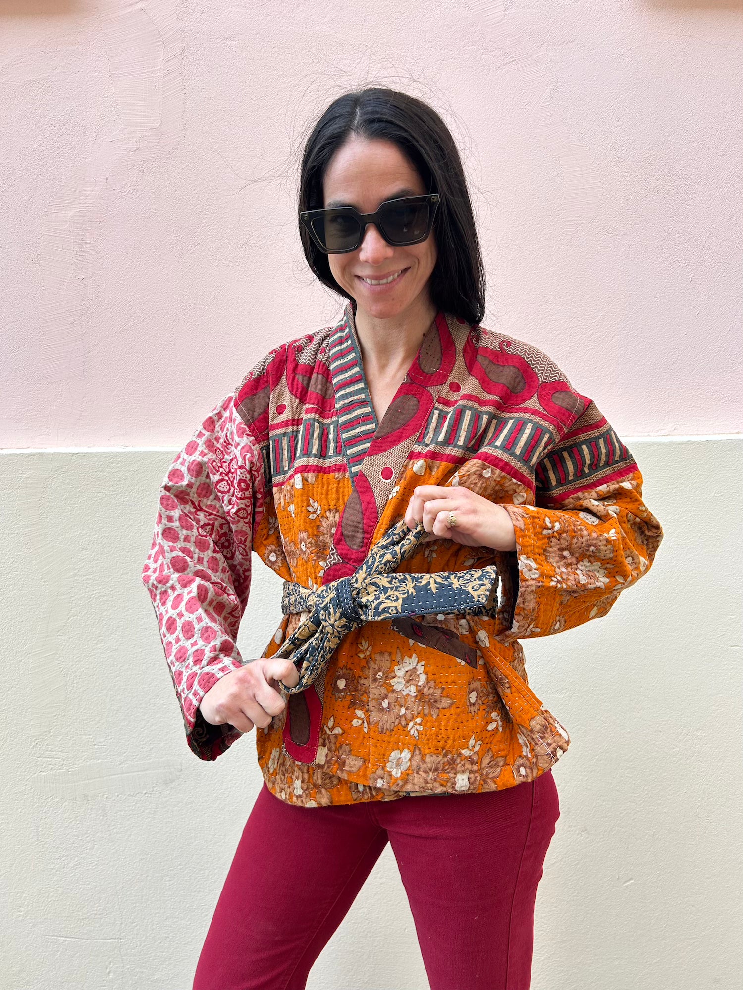 Short Kantha Jacket