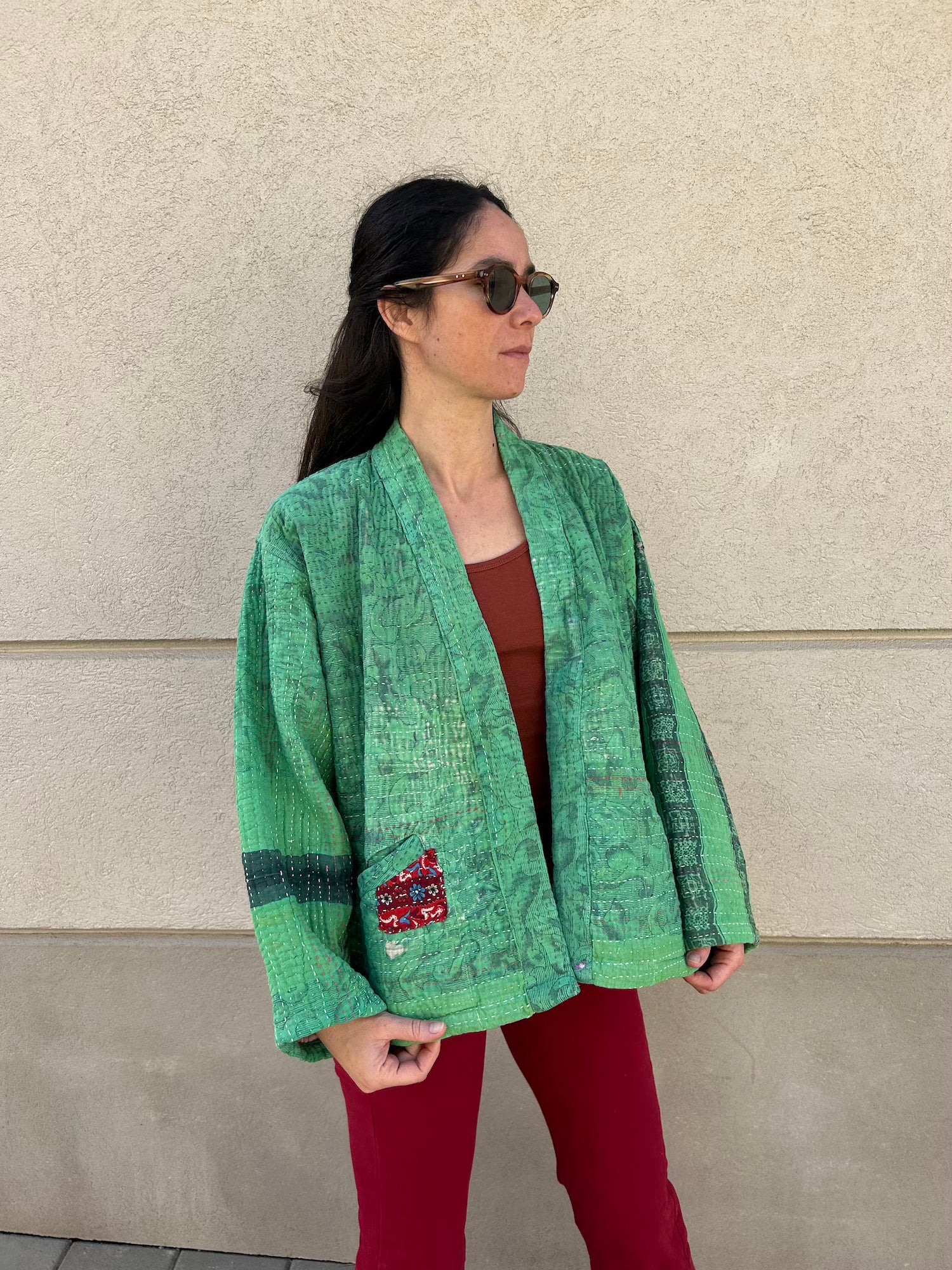 Short Kantha Jacket