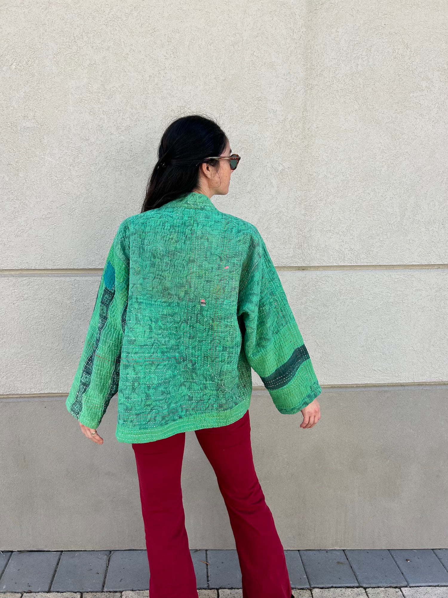 Short Kantha Jacket