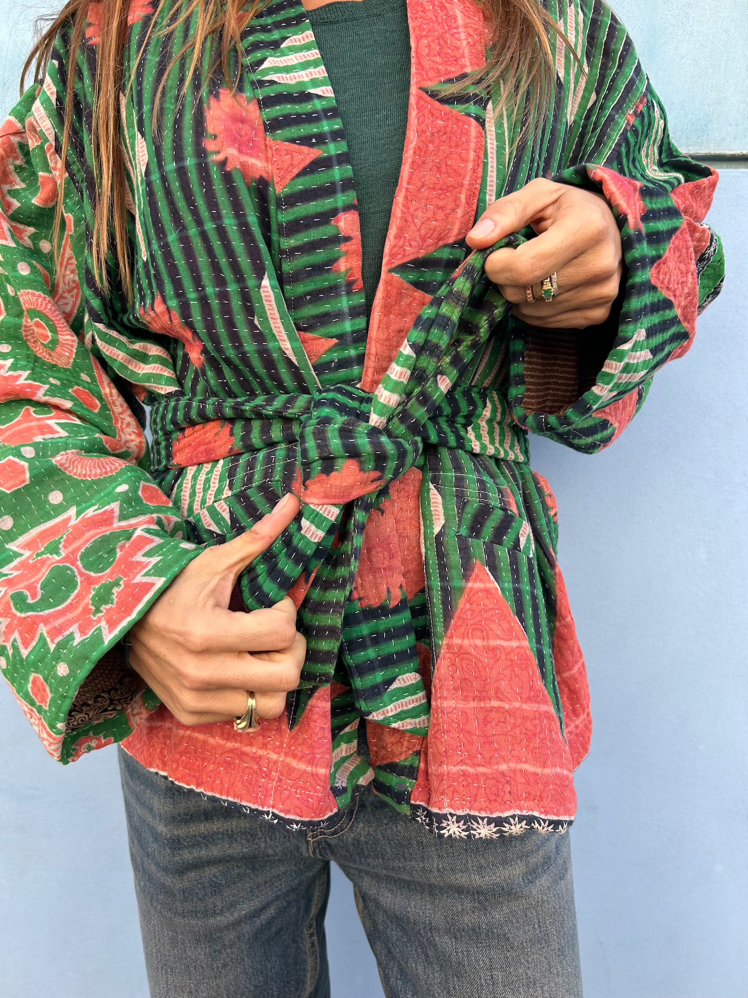 Short Kantha Jacket