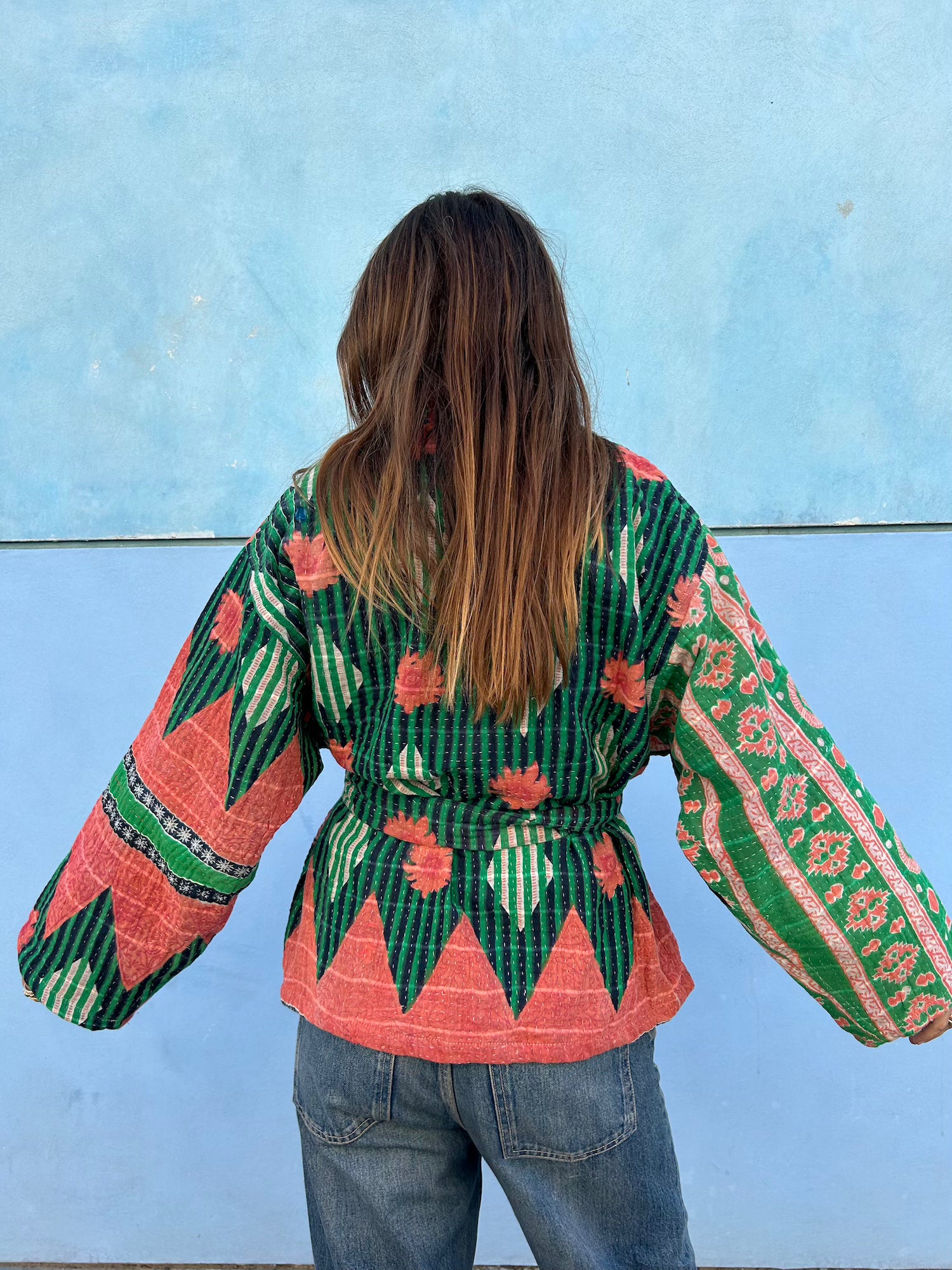 Short Kantha Jacket