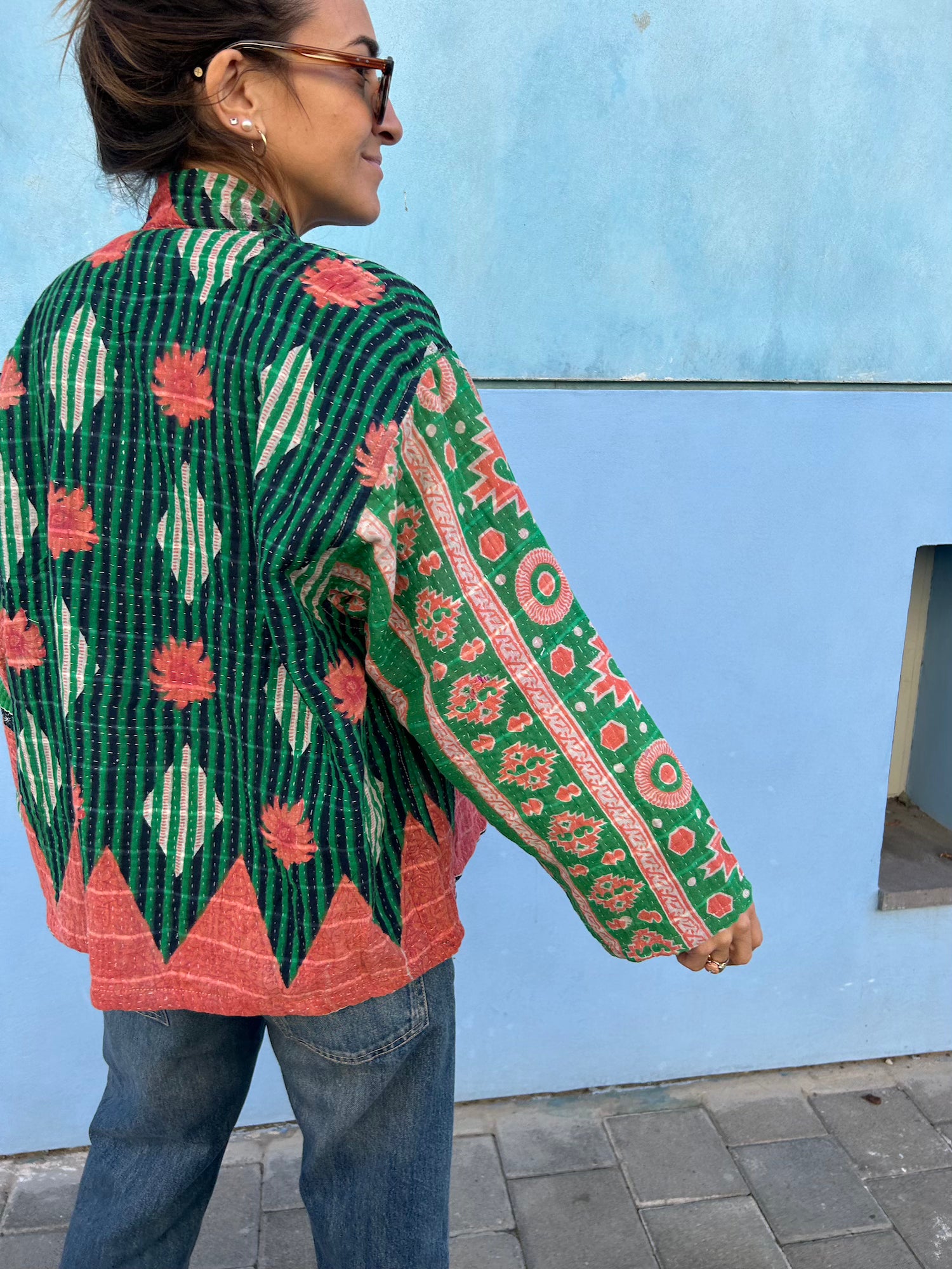 Short Kantha Jacket